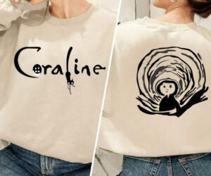 Coraline Sweatshirt, Coraline Doll, Gift for Her