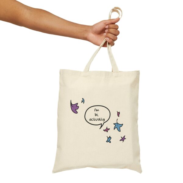 Im Bi Actually Heartstopper Canvas Tote Bag