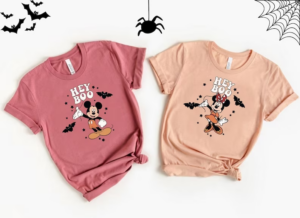 Couple Mickey and Minie Halloween Shirt