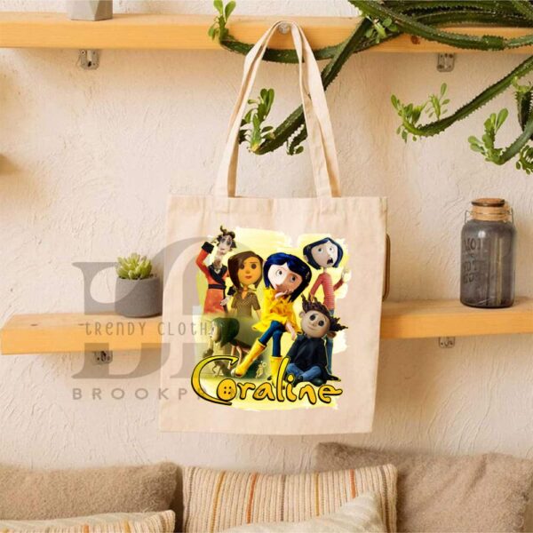 Horror Movie – Coraline Canvas Tote Bag Ver 2