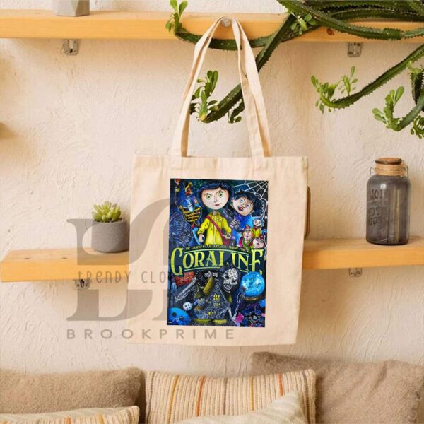 Horror Movie – Coraline Canvas Tote Bag