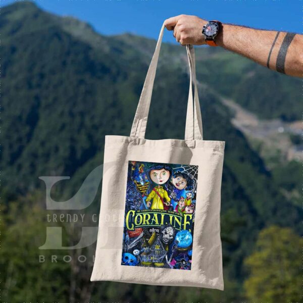 Horror Movie – Coraline Canvas Tote Bag