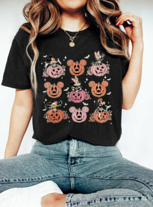 Vintage Mickey And Friends Pumskin Halloween Shirt