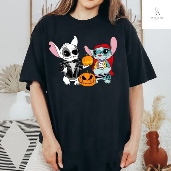 Stitch And Angel Disney Halloween Shirt