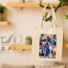 Horror Movie Characters Halloween The Eras Tour Canvas Tote Bag