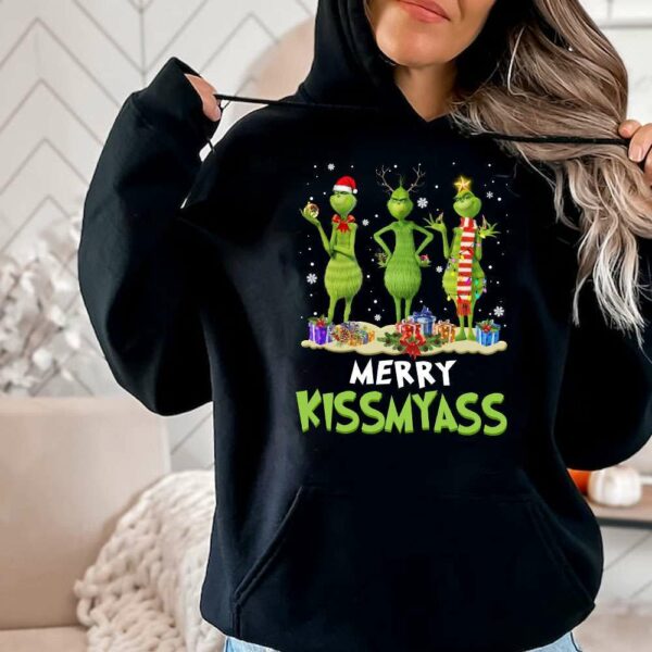 Merry Kissmyass Grinch Christmas Sweatshirt