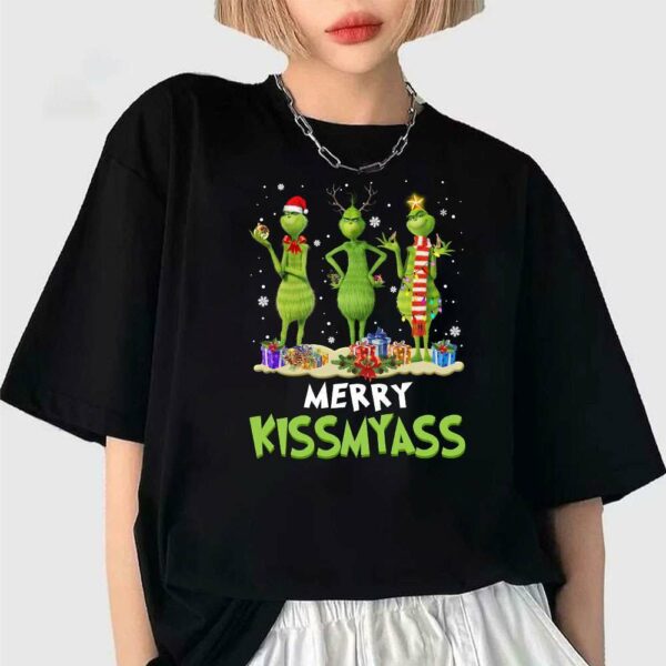 Merry Kissmyass Grinch Christmas Sweatshirt