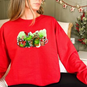 Funny Grinch Christmas Coffee Sweatshirt