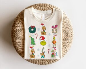 Grinchmas Character Retro Merry Xmas Shirt