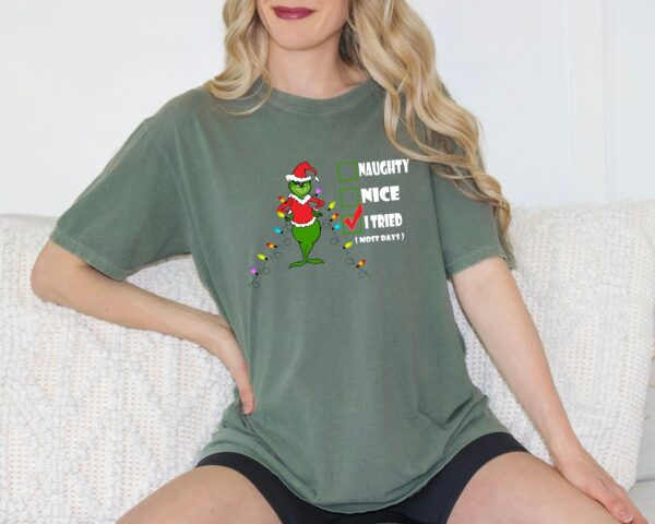 I Tried Grinch Christmas Shirt