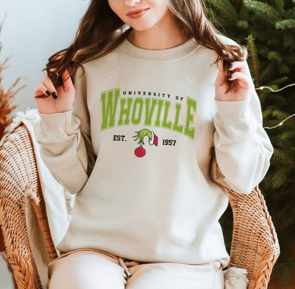 Whoville University Grinch Sweatshirt