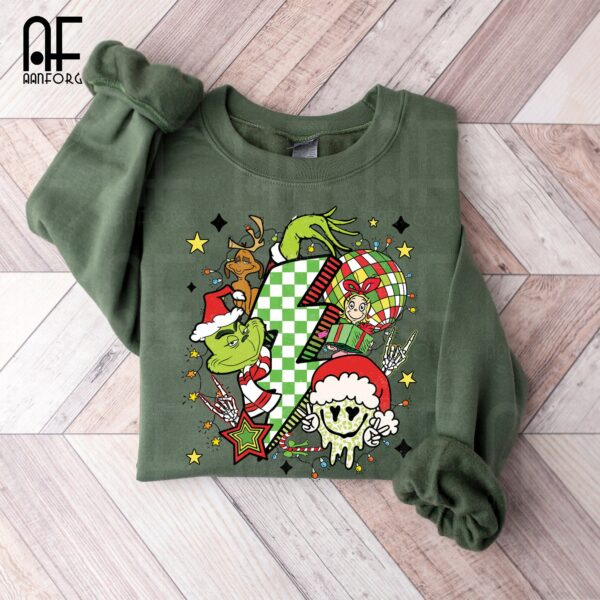 Vintage The Grinchmas Groovy Christmas Sweatshirt