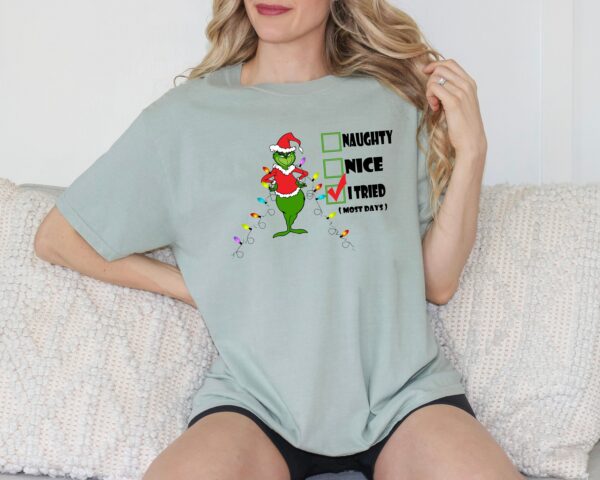 I Tried Grinch Christmas Shirt