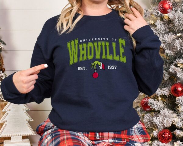 Whoville University Grinch Sweatshirt