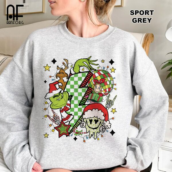 Vintage The Grinchmas Groovy Christmas Sweatshirt