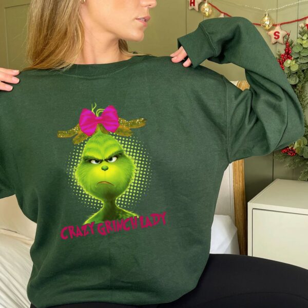 Nice Crazy Grinch Lady Sweatshirt