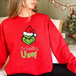 Personalized Grinch Christmas Snow Matching Family Sweatshirt
