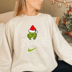 Santa Grinch Christmas Snow Sweatshirt Ver 1