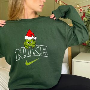 Santa Grinch Christmas Snow Sweatshirt Ver 1