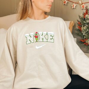 Santa Grinch Christmas Snow Sweatshirt Ver 2