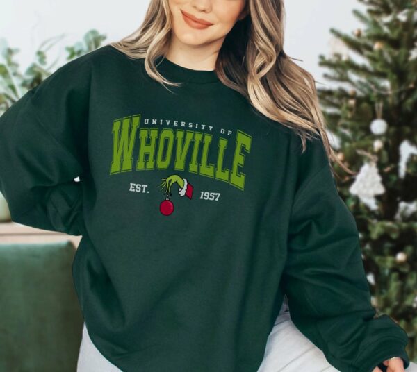 Whoville University Grinch Sweatshirt