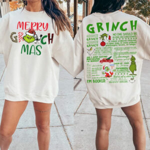 Merry Grinchmas Christmas Sweatshirt Hoodie Shirt
