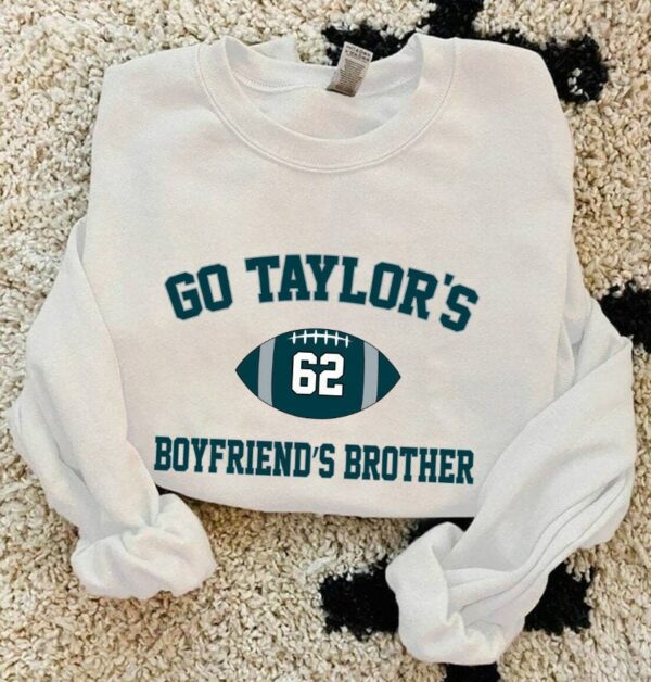 Go Taylor’s Boyfriend’s Brother Crewneck Jason Kelce Sweatshirt Game Day Philadelphia Football Fan Gifts