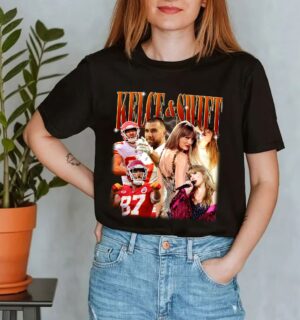 Vintage 90s Style Taylor Swiftie Travis Kelce Eras Tour Shirt 2023 T-Shirt Music Country Tees TS Concert Sweatshirt