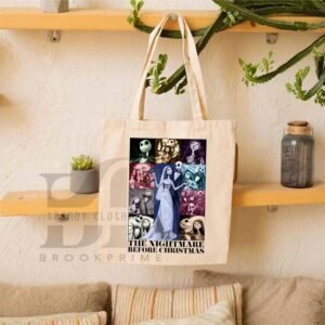 The Nightmare Before Christmas The Eras Tour Canvas Tote Bag