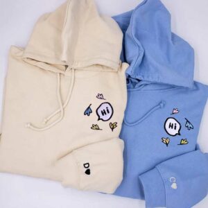 Embroidered Hi Hi Bubbles chat embroidered Sweatshirt