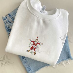 Santa Light Embroidery Sweatshirt