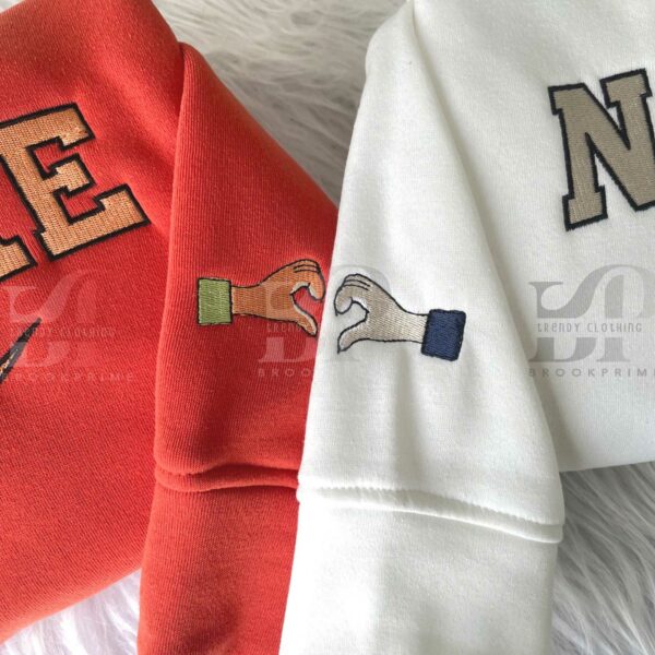 Brookprime Official ZOOTOPIA 2 Nick and Judy Nike Couple Embroidery Sweatshirt