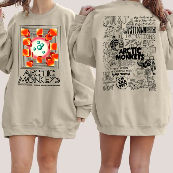 Brookprime Official  Arctic Monkeys Tour Sweatshirt 02
