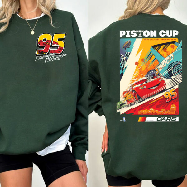 Cars Movie 95 Lighting Mc Queen Piston Cup Tee