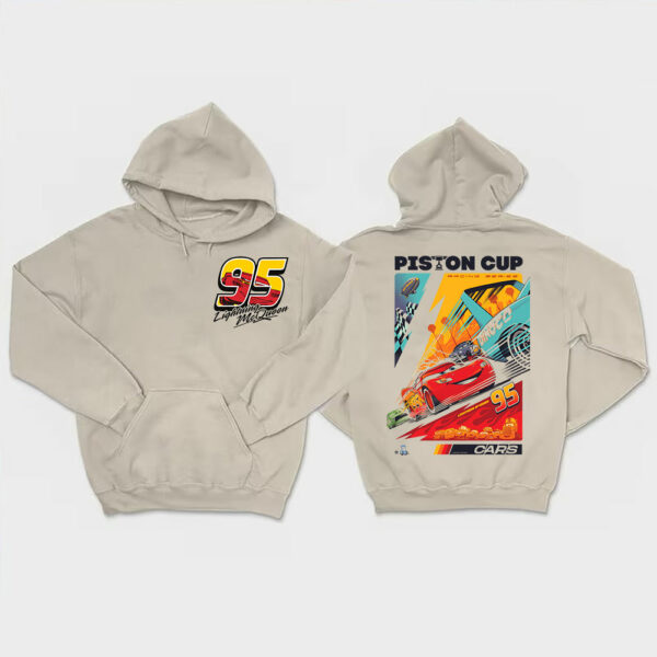 Cars Movie 95 Lighting Mc Queen Piston Cup Tee