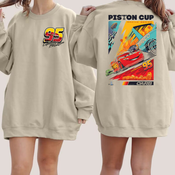 Cars Movie 95 Lighting Mc Queen Piston Cup Tee