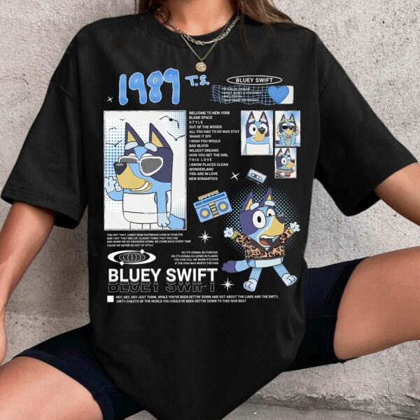 Cute Bluey Album 1989 Sweatshirt Hoodie Shirt, Gift For Kids