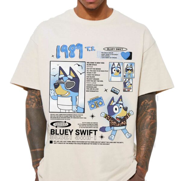 Cute Bluey Album 1989 Sweatshirt Hoodie Shirt, Gift For Kids