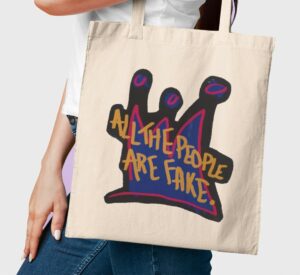 All People Are Fake Young Royals Canvas Tote Bag
