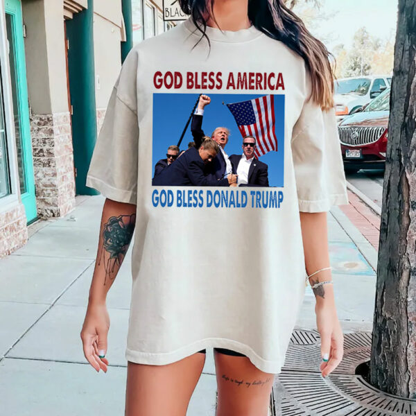 God Bless Donald Trump God Bless America Shirt Sweatshirt Hoodie