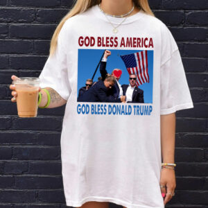 God Bless Donald Trump God Bless America Shirt Sweatshirt Hoodie