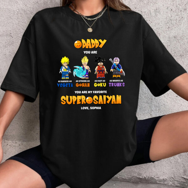 Shonen Anime Daddy Super Saiyan Shirt, Anime gift